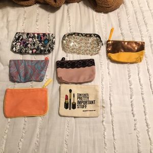 Small lightly used makeup bags.